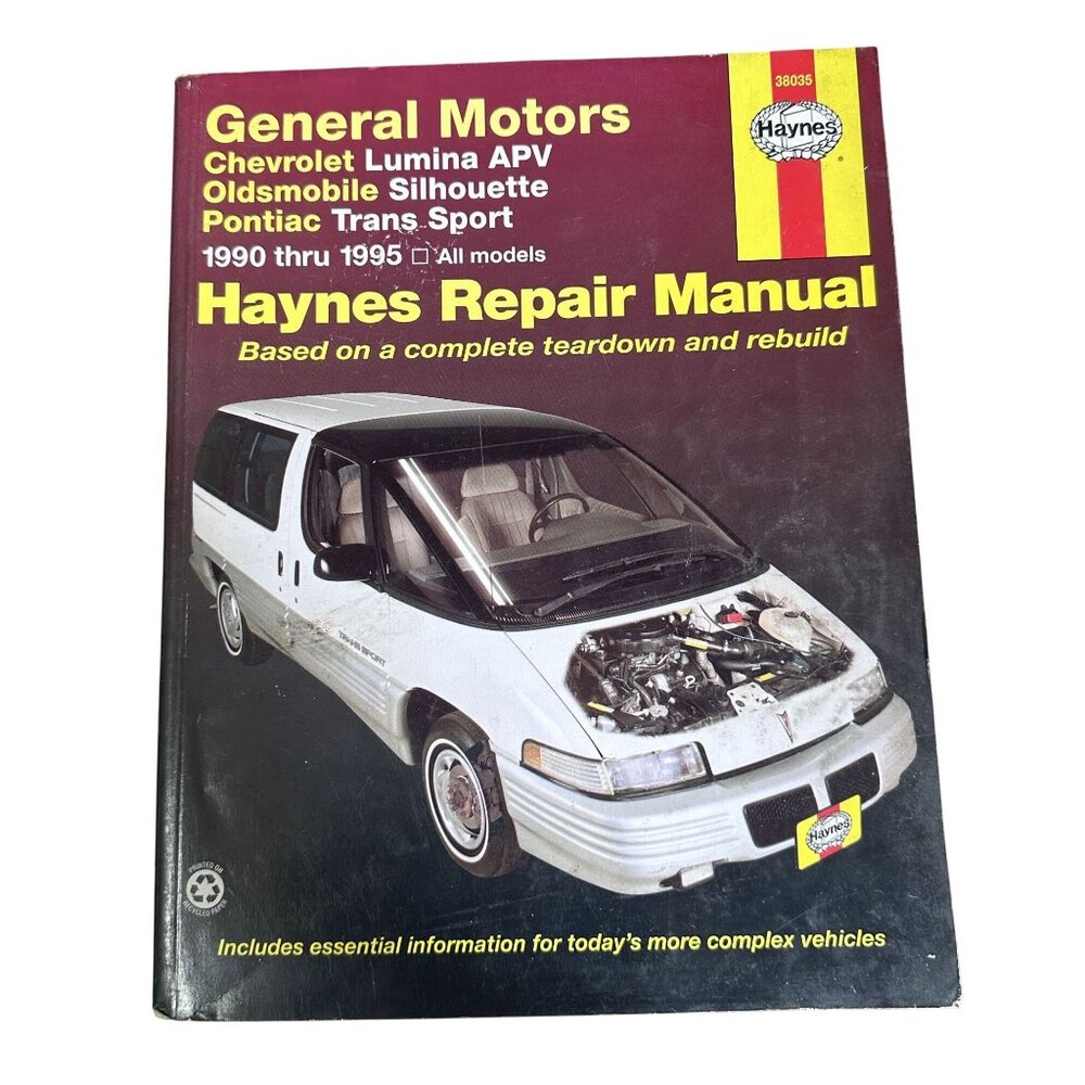 Vtg Haynes Automotive Repair Manual GM Chevrolet Olds Pontiac 1990-1995